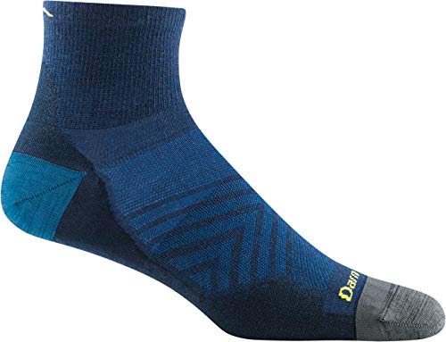 Darn Tough Run Quarter Ultra-Lightweight Running Sock Eclipse von Darn Tough