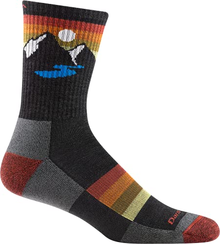 Darn Tough Sunset Ridge Micro Crew Lightweight with Cushion Sock - Men's Charcoal X-Large von Darn Tough