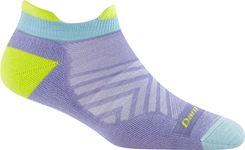 Darn Tough Vermont Damen Run No Show Tab Ultraleichte Laufsocken (Stil 1047) – Lila/Lavendel, Größe S von Darn Tough