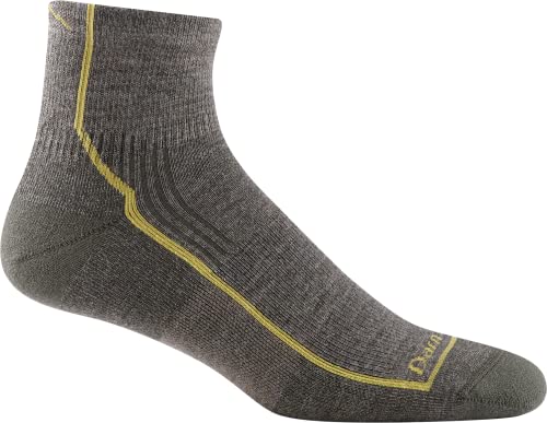 Darn Tough Vermont Herren Hiker 1/4 Socken Kissen, taupe, XL von Darn Tough