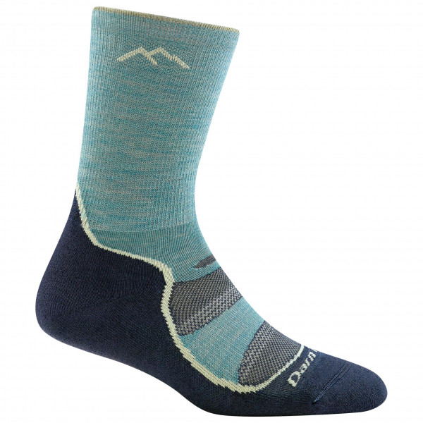 Darn Tough - Women's Light Hiker Micro Crew Light with Cushion - Wandersocken Gr L türkis von Darn Tough