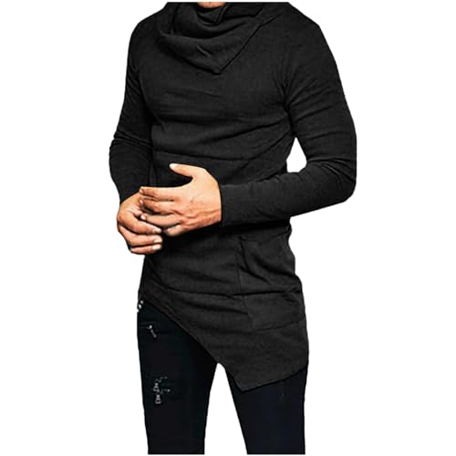 Darringls Herren Langarm Thermounterwäsche Rollkragen Unterhemd Thermoshirt Basic Strickpullover Slim Fit Oberteil Rollkragenpulli Tops Mit Unregelmäßiger Funktionsunterhemd von Darringls