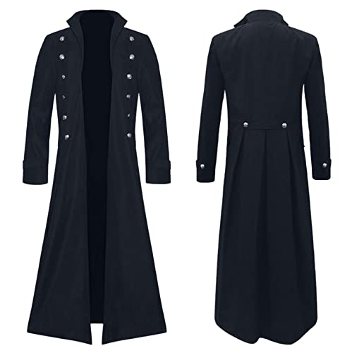 Darringls Herren Steampunk Frack Mantel Gothic Mittelalter Uniform Halloween Frack Renaissance Piraten Vampir Party Cosplay Mittelalter Viktorianische Herren Gothic Lange Smoking Mantel Darringls Herren Steampunk Frack Mantel Gothic Mittelalter Uniform Halloween Frack Renaissance Piraten Vampir Party Cosplay Mittelalter Viktorianische Herren Gothic Lange Smoking Mantel von Darringls
