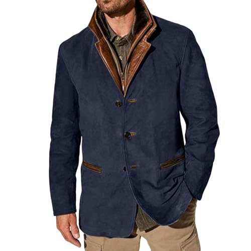 Darringls Herren Übergangsjacke Militär Jacke Stehkragen Fliegerjacke Baumwolle Blouson Bomber Jacke Multi Taschen Armeejacke US Feldjacke von Darringls