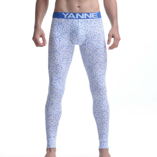 Darringls Lange Unterhosen Herren Winter - Lange Unterhose Männer mit Eingriff und Thermo Weichem Innenfleece Leggings Bottoming Stretchbund Winddicht Thermounterhose von Darringls