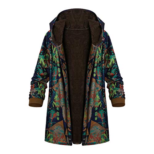 Darringls Lange Winterjacke Damen Jacke Mit Kapuze Kunstpelz Fleecejacke Teddyjacke Oversize Fleecemantel Kapuzenmantel Warme Outdoorjacke Frauen Kapuzenjacke Herbstjacke von Darringls