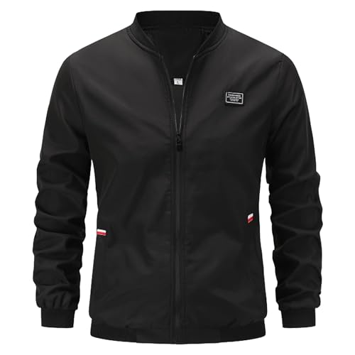 Darringls Übergangsjacke Herren Bomberjacke Blouson Sommer Jacken Dünne Windjacke Pilotenjacke Sommerjacken Freizeit Collegejacke Casual Fahrradjacke Darringls Übergangsjacke Herren Bomberjacke Blouson Sommer Jacken Dünne Windjacke Pilotenjacke Sommerjacken Freizeit Collegejacke Casual Fahrradjacke von Darringls