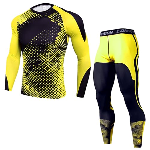 DarringlsFahrradtrikot Herren Langarm Radtrikot Set Fahrradtrikot Triathlon Anzug Herren Fahrrad Trikots Atmungsaktiv Elastische Schnell Trocknend Trikot Radfahren MTB Fahrradbekleidung von Darringls