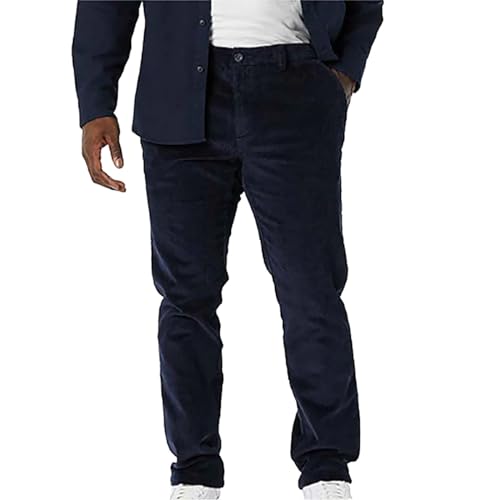 Herren Cord Hose Baumwolle Chino Hose Freizeithosen Cordhose Regular Fit Anzughose Gerade geschnittene Cordhose für Herren Casual Trousers von Darringls