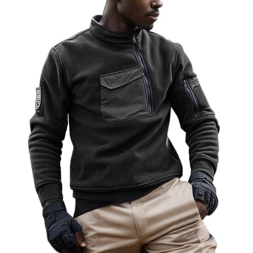 Herren Fleece Tactical Army Pullover Jacke Herren Winter Combat Army Combat Sweatshirt Military Athletic Sport Top Winddicht Outdoor Bluse Military Fleece Jumper von Darringls