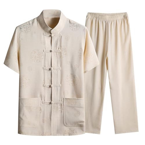 Kung Fu Uniform Set - Chinesische Klassische Kampfkunst Tai Chi Wushu Wing Chun Dreiteilig Kostüm Herren Damen Kleidung Baumwolle Tang Anzug von Darringls