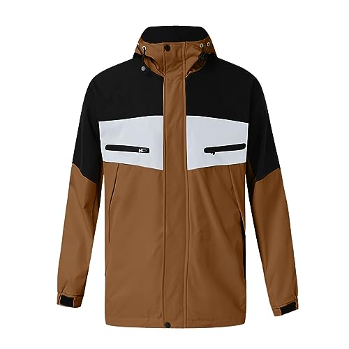 Regenjacke Sommer Herren - Softshelljacke Herren Wasserdicht Atmungsaktiv Leicht Winddicht Regenjacke Windbreaker Jacke Fahrradjacke Sommer Regenponcho Softshelljacke Mit Kapuze 3XL 3XL Dünn 4XL von Darringls