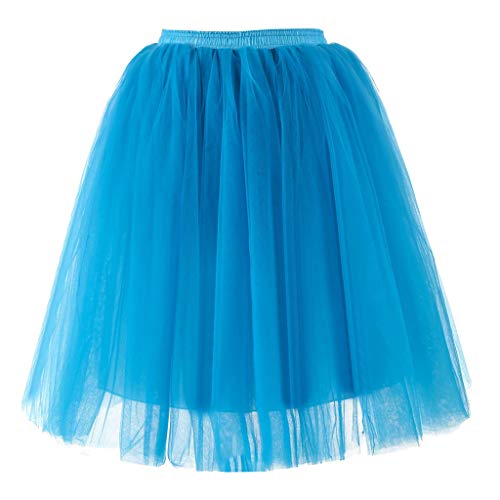 Tüllrock Damen Elegant Kurz Ballett Tanzkleid Puffy Tutu Tanzkleid Classic Layered Tutu Rock Spitze Faltenrock Karneval Kostüm von Darringls