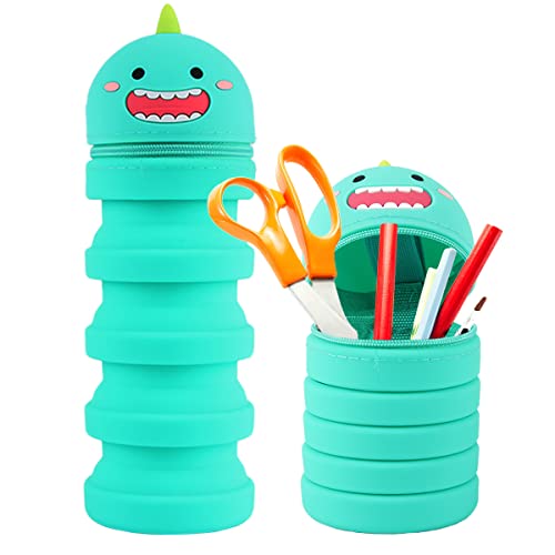 Darryy Federmäppchen Teleskopisch, Federmäppchen Cartoon Bleistifthalter, Mäppchen Cute, Bleistifthalter für Kinder, Aufbewahrung Schreibwaren, Kleine Kosmetiktasche Kinder von Darryy