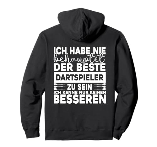 Der Beste Dartspieler, Herren Darts Männer Dart Pullover Hoodie von Dart Geschenke Männer, Darts Zubehör