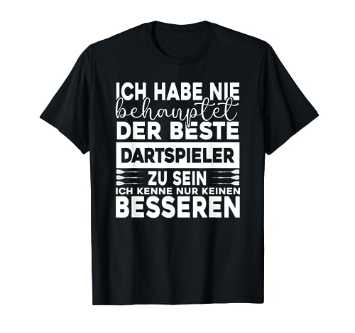 Der Beste Dartspieler, Herren Darts Männer Dart T-Shirt von Dart Geschenke Männer, Darts Zubehör