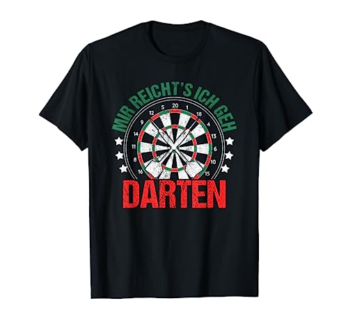 Mir Reicht's Ich Geh Darten, Dartpfeil Darts Männer Dart T-Shirt von Dart Geschenke Männer, Darts Zubehör