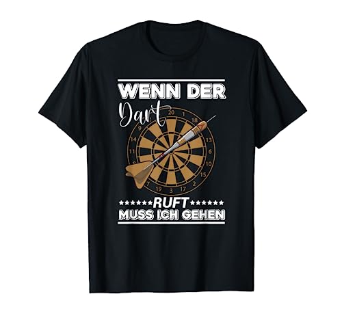 Wenn der Dart Ruft Muss Ich Gehen, Darts Männer Dart T-Shirt von Dart Geschenke Männer, Darts Zubehör