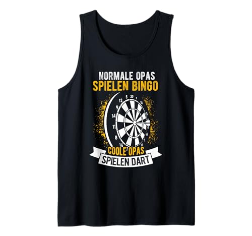 Herren NORMALE OPAS SPIELEN BINGOCOOLE OPAS SPIELEN DART Tank Top von Dart Opa Spruch Motiv