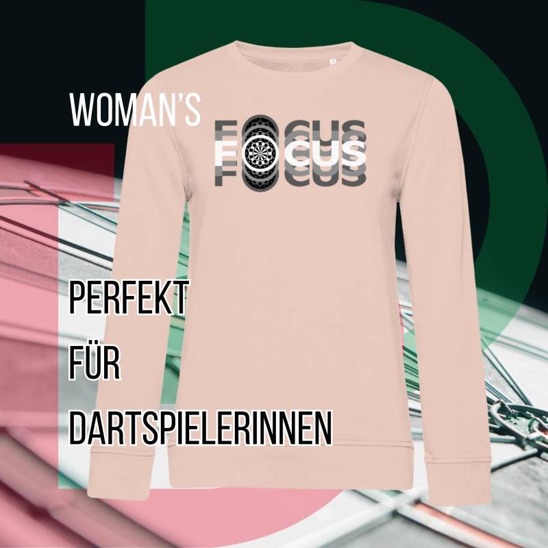 Dart Pullover Für Damen - Focus Sweatshirt Mit Klarem Statement-Design in Bio-Qualität By Delux von DartDeluxeShop