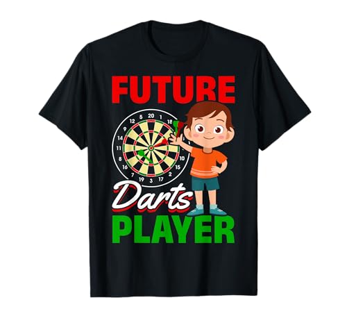 Darts Kinder Dartpfeile Boy Future Darts Player T-Shirt von Darts Game Young Darts Player