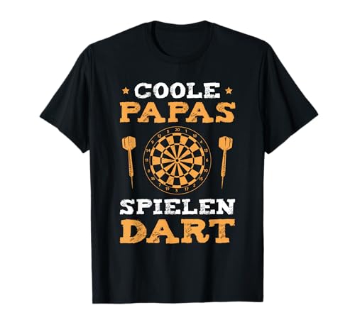 Herren Coole Papas spielen Dart Vatertag Dartspieler T-Shirt von Darts Hobby Dartspieler Kleidung