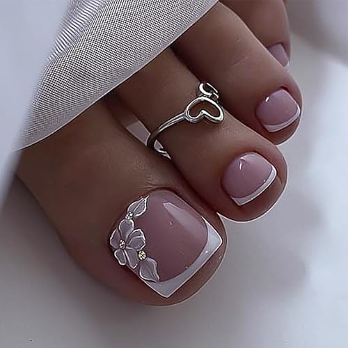 Daruur 24 Stück Full Cover Press on Nails,Bei den Klebennägeln stehen eine Vielzahl von Farben und Stilen zur Auswahl,Klebenägel Fingernägel für Frauen,Mädchen,Mutter Geschenk Feet-3806 von Daruur