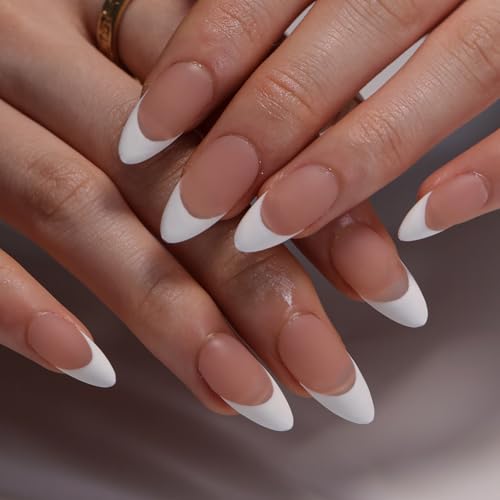 Daruur 24 Stück Full Cover Press on Nails,Bei den Klebennägeln stehen eine Vielzahl von Farben und Stilen zur Auswahl,Klebenägel Fingernägel für Frauen,Mädchen,Mutter Geschenk Nature-3984 von Daruur