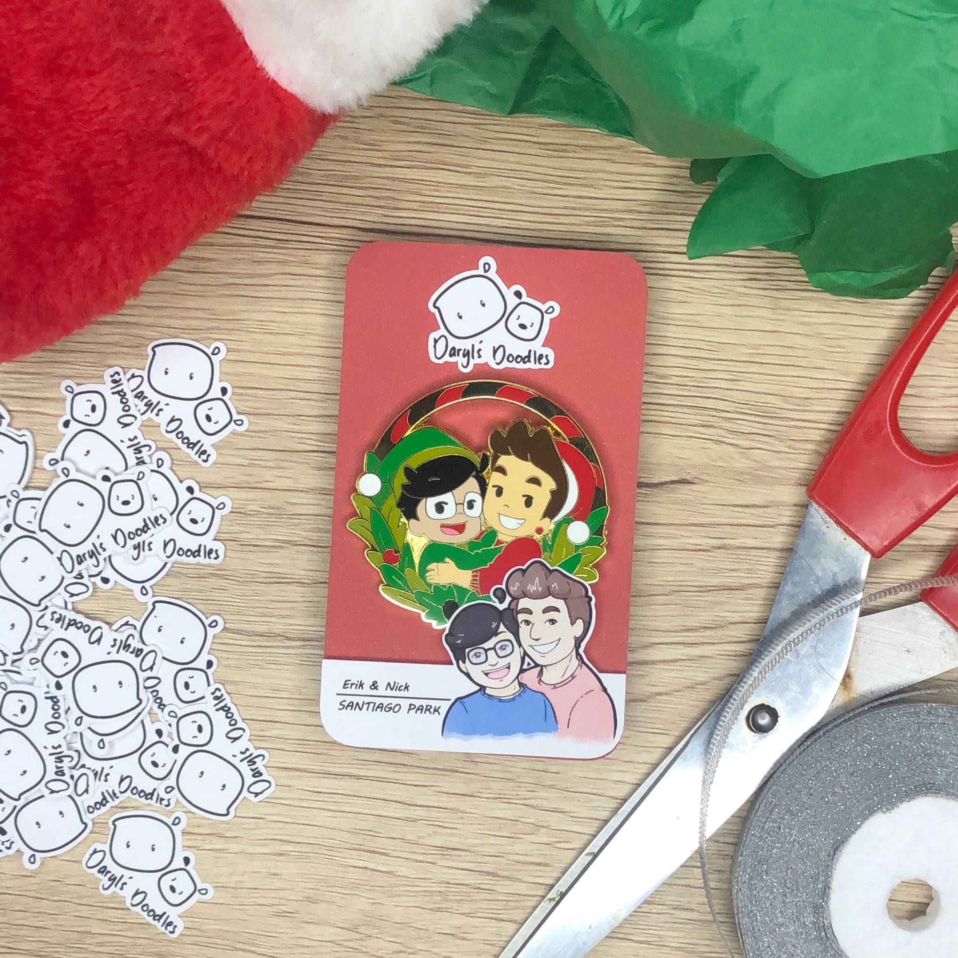 Erik & Nick Weihnachts Pin Erik & Nick Weihnachts Pin von DarylsDoodles