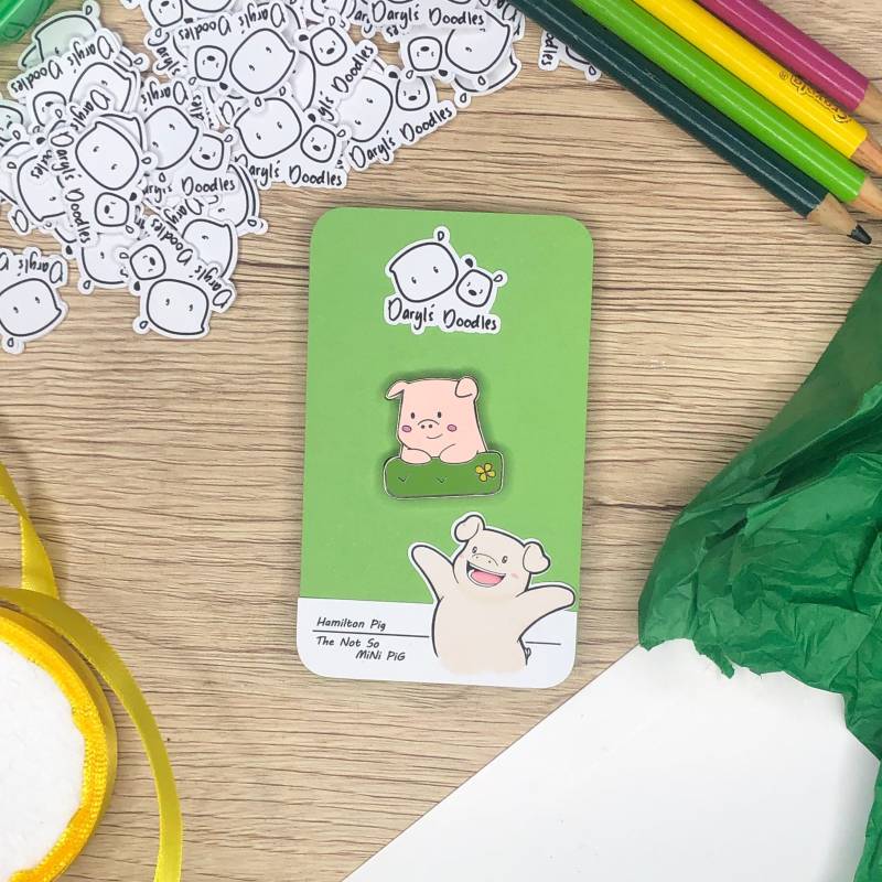 Hamilton Schwein Pin Hamilton Schwein Pin von DarylsDoodles