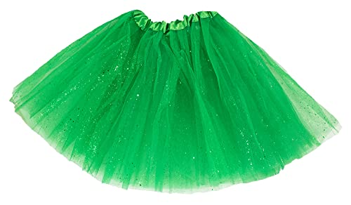 Das Kostümland Glitzer Petticoat 40 cm - Grün von Das Kostümland