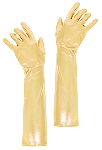 Das Kostümland Glitzernde Handschuhe Shine 40 cm - Gold von Das Kostümland