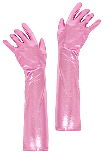 Das Kostümland Glitzernde Handschuhe Shine 40 cm - Rosa von Das Kostümland