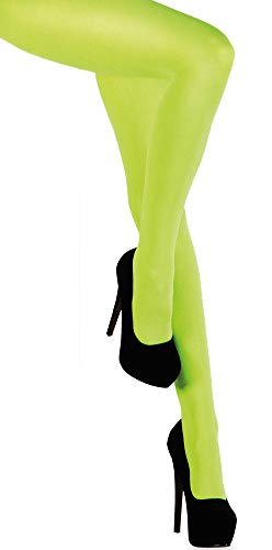Das Kostümland Neon Strumpfhose für Damen blickdicht Grün von Das Kostümland