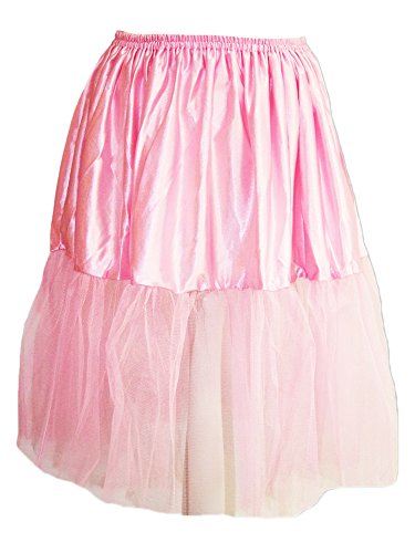 Das Kostümland - Petticoat Tüll Unterrock für Damen zum Fifties Rock´n Roll Kostüm - Rosa von Das Kostümland