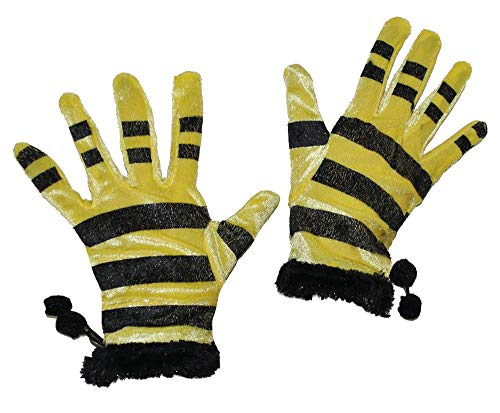 Handschuhe zum Bienen Kostüm - Kurz von Das Kostümland