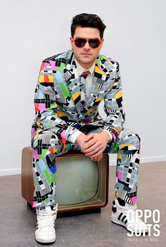 OppoSuits Designer Anzug Testival Kostüm Herren Gr. 48 von PIROIT