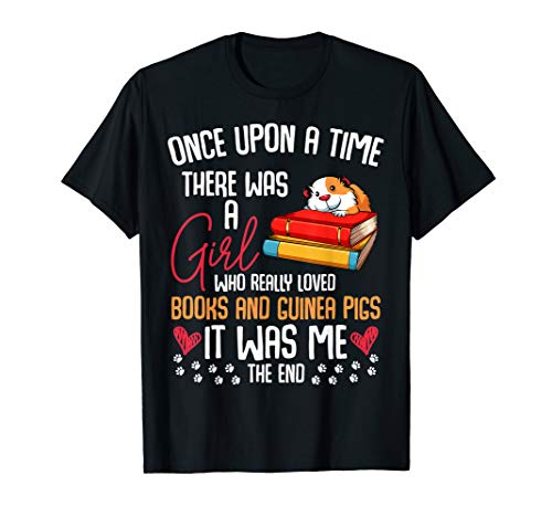 There Was A Girl Who Loved Books & Guinea Pigs Lustig Witzig T-Shirt von Das Kulissenwerk