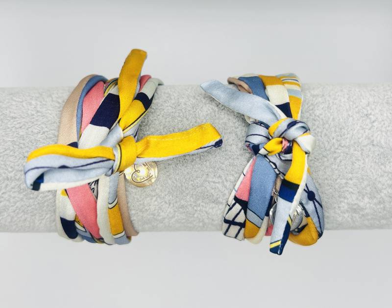 Freundschaftsband Seidenarmband Wickelarmband Geschenk Für Freundinnen Armschmuck Aus Seide Armband Zum Wickeln Muttertagsgeschenk von DasHaettIchGern