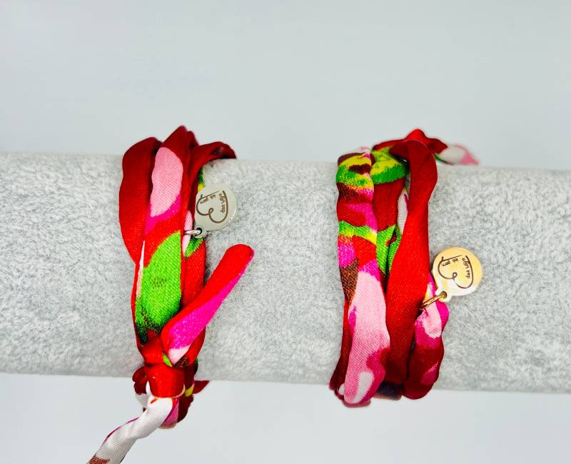 Seidenarmband Wickelarmband Freundschaftsarmband Neu Diy Armbänder Aus Seide Armschmuck von DasHaettIchGern