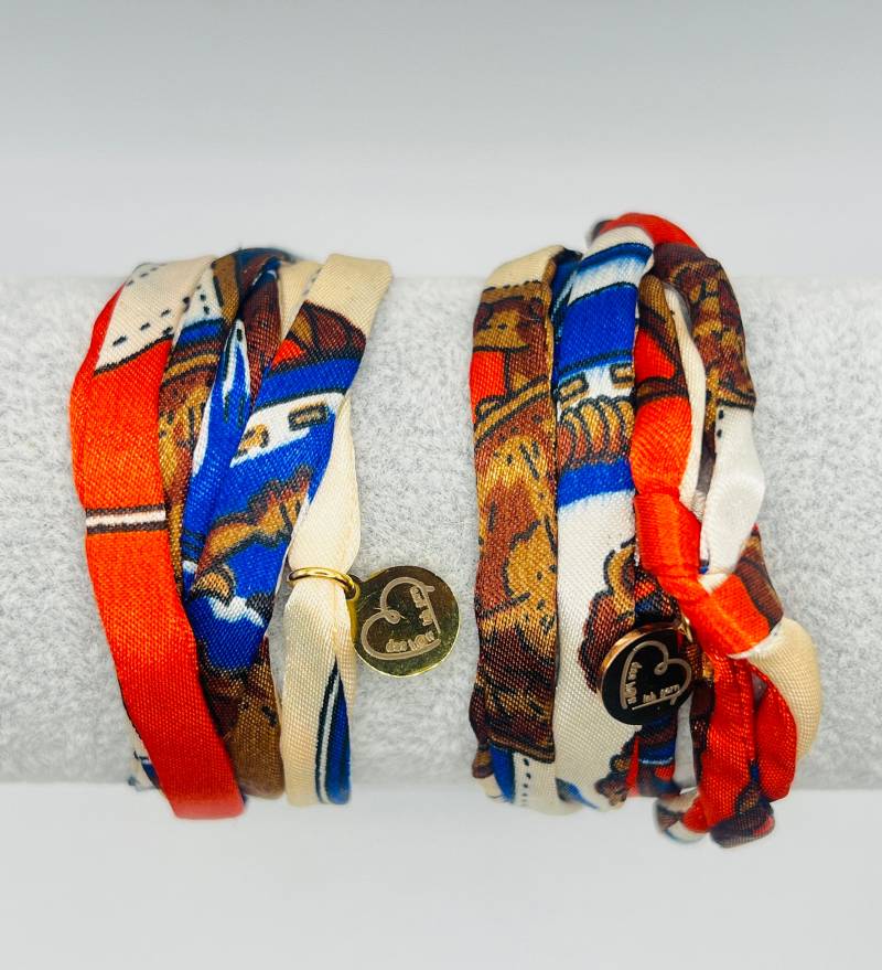 Seidenarmband Wickelarmband Freundschaftsarmband Neu Diy Armbänder Aus Seide Geschenkidee Für Freundinnen Muttertagsgeschenk, Muttertag von DasHaettIchGern