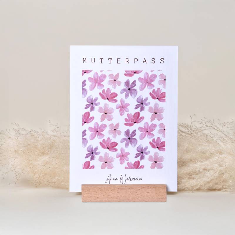 Mutterpass Schutzhülle Personalisierbar Mit Namen | Hülle Für Deutschen I Blumen Mutterpasshülle Boho von DasKleineGlueck
