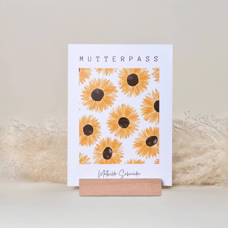 Mutterpass Schutzhülle Personalisierbar Mit Namen | Hülle Für Deutschen I Blumen Mutterpasshülle Boho von DasKleineGlueck
