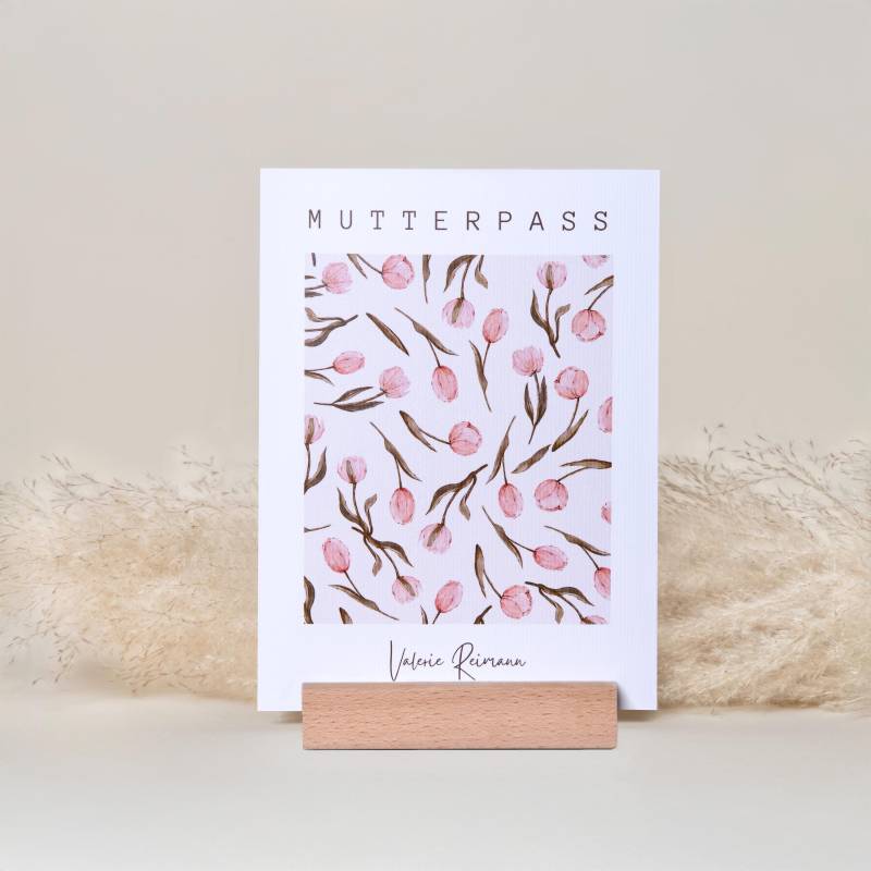 Mutterpass Schutzhülle Personalisierbar Mit Namen | Hülle Für Deutschen I Blumen Mutterpasshülle Boho von DasKleineGlueck