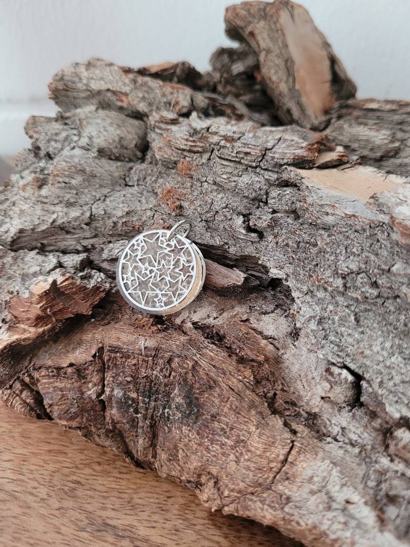 Anhänger Baumperle Und Sterne, Epoxidharz, Metall, Unikat Anhänger Baumperle Und Sterne, Epoxidharz, Metall, Unikat von DasSchimmern