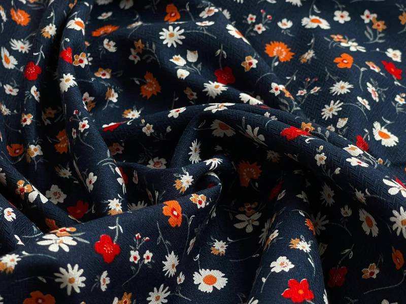 Baumwolle/Viskose Feldblumen Baumwolle/Viskose Feldblumen von DasStoffwerk