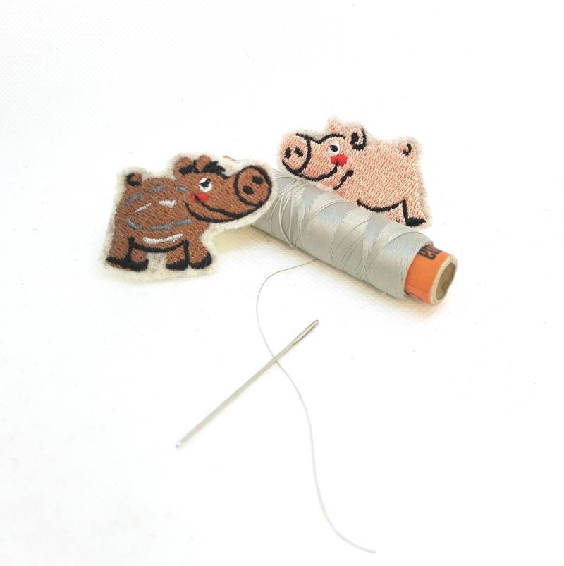 Achtsame Egoschweine Als Aufnäher Zum Aufbügeln von DasWolltier