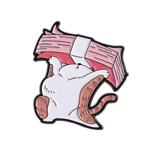 Anstecknadel mit Katzen-Motiv, vielseitiger Outfit-Verstärker, Modeschmuck, Accessoire für Katzenliebhaber und Freunde, stilvoller Tier-Schmuck, Einheitsgröße, Wie beschrieben von Dasbsug