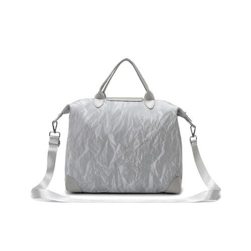 Auslaufsicherer Turnbeutel mit geräumigem Fach und verstellbarem Riemen, Crossbody-Tasche für Fitness, Reisen, Geschäftsreisen, leichte Flugfreundliche Reisetaschen, grau, Mass Beauty von Dasbsug