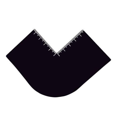 Bartformwerkzeug, Haaransätze, Friseur-Erweiterungskarte, Haarstyling-Zubehör für Männer, Shaper mit Skalen-Vorlage für Mann von Dasbsug